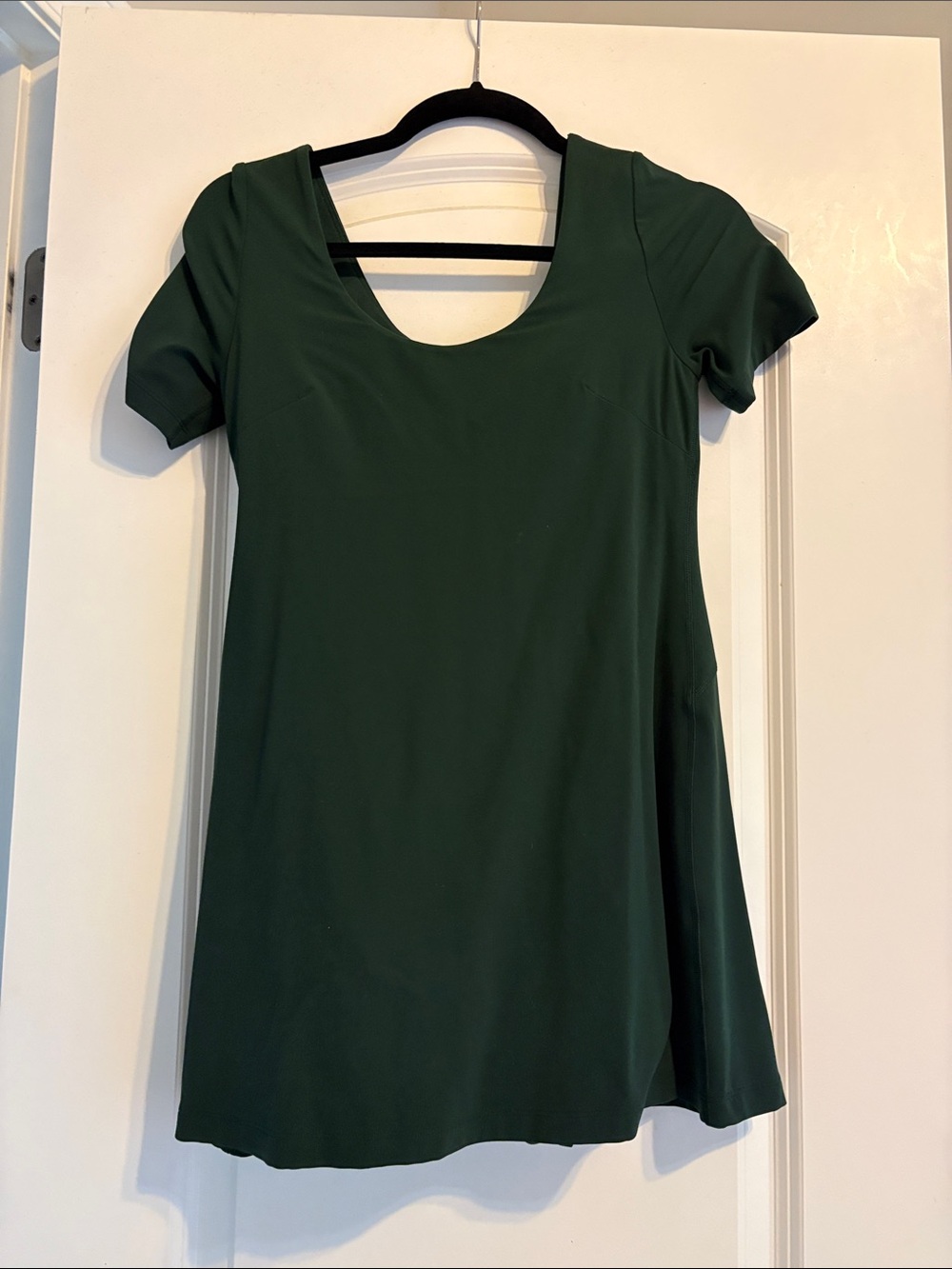 lululemon athletica Forest Green Scoop-Neck Short Sleeve Top